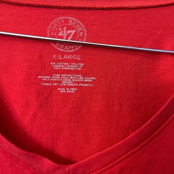 NC State NC  47’ women’s V-neck retro L/S T-shirt. Size XL. - Picture 3 of 6